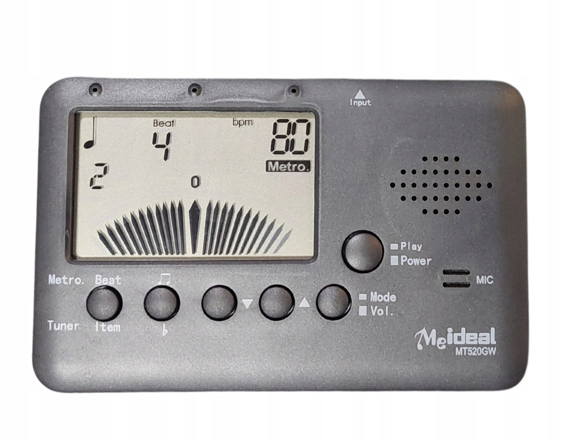 Tuner Stroik Metronom Elektroniczny Metrotuner Kamerton Meideal Uniwersalny Moc zasilacza 3 W
