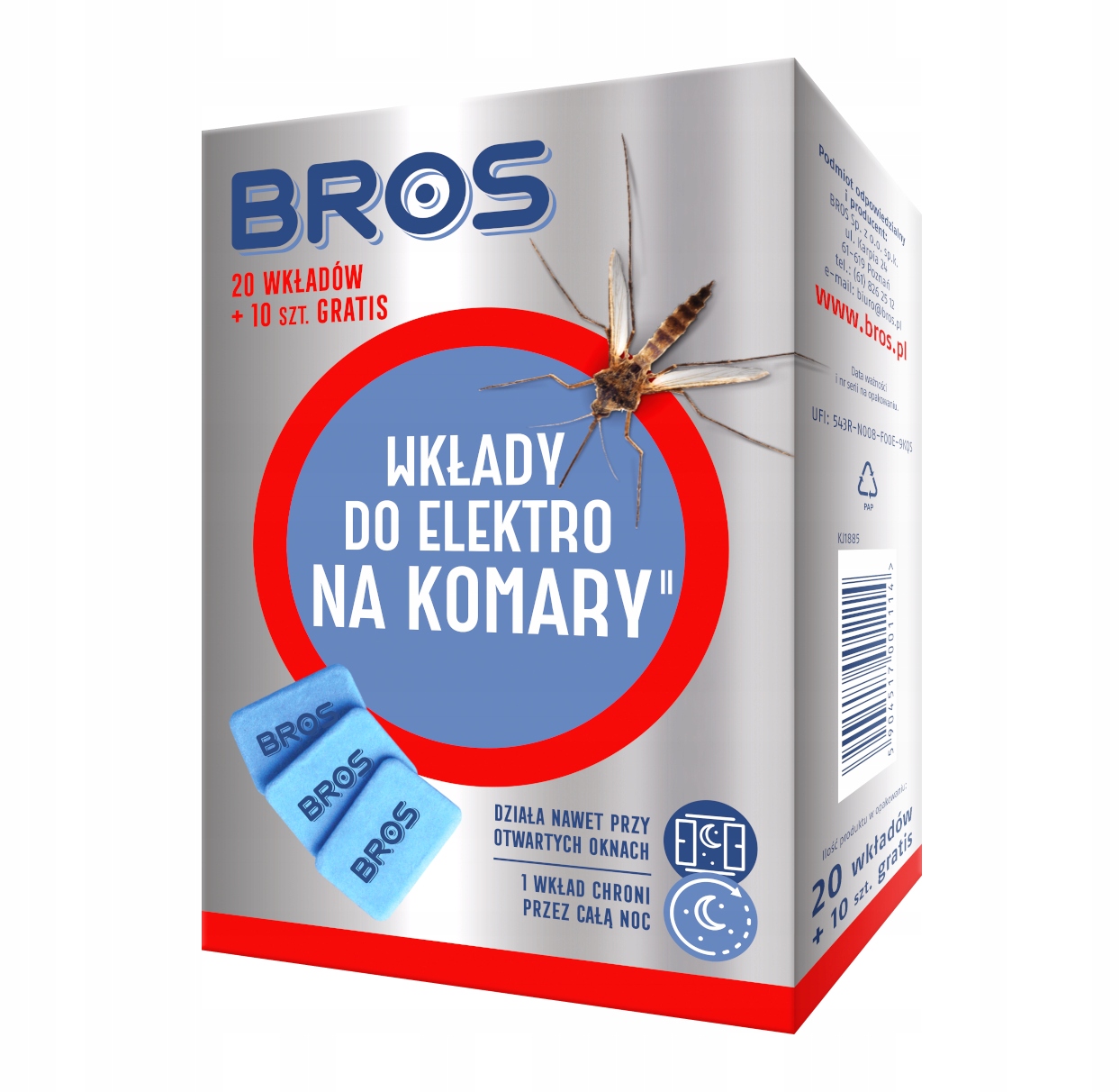 

20+10 Wkłady Płytki do Elektrofumigatora .: Bros