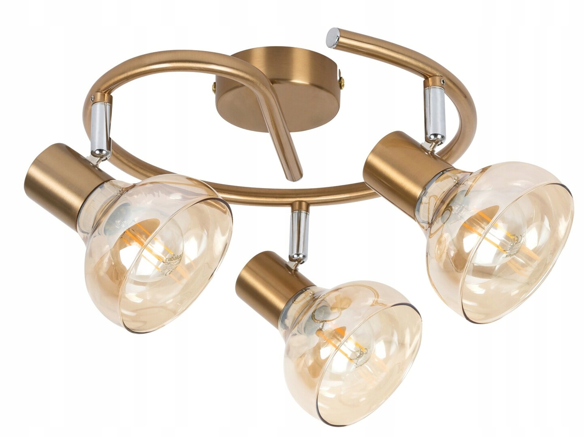 Rabalux Holly bodové svítidlo 3xE14, antická zlatá, sklo, 440 mm
