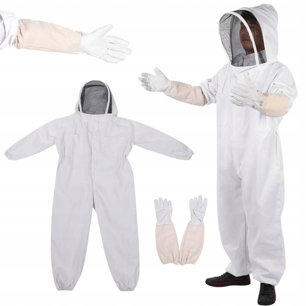 Včelárska Kombinéza Ventilácia Bavlna XXL Ovčie rukavice