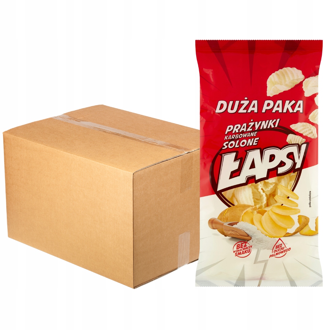 Levně Łapsy Vroubkované krekry 110 g x 16 kusů