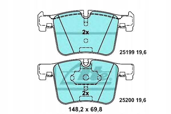 Ate Brzdové Destičky Bmw Přední 1/2/3/4/X3/X4 11- Cerami Asistent řidiče #28