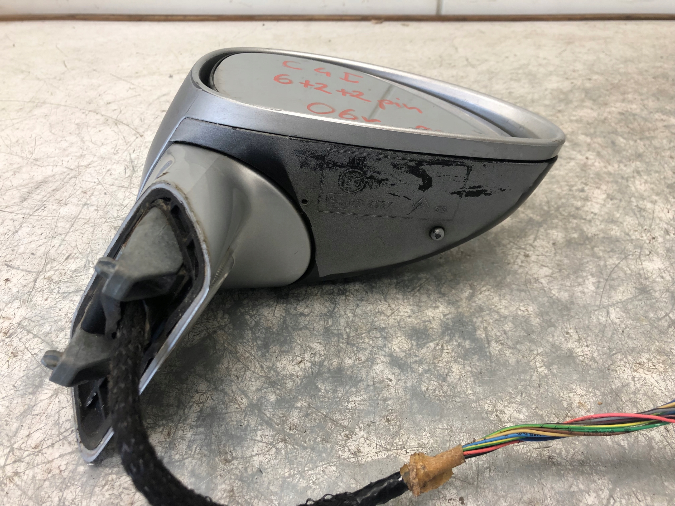mirror right 6+2+2 PIN CITROEN C4 and