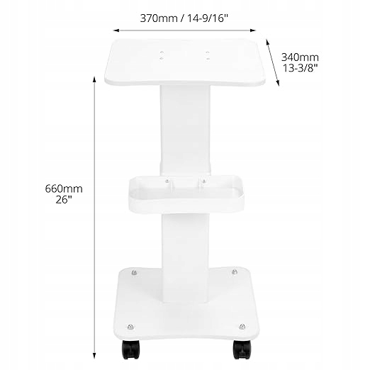 Kosmetický stolek pod kosmetické zařízení, mobilní pomocník, Spa kočárek