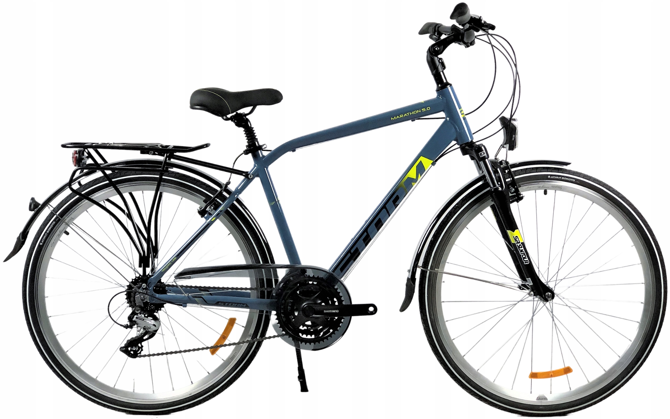 Rower Trekkingowy Storm Marathon 5.0 rama 19 28 jeansowy 2025