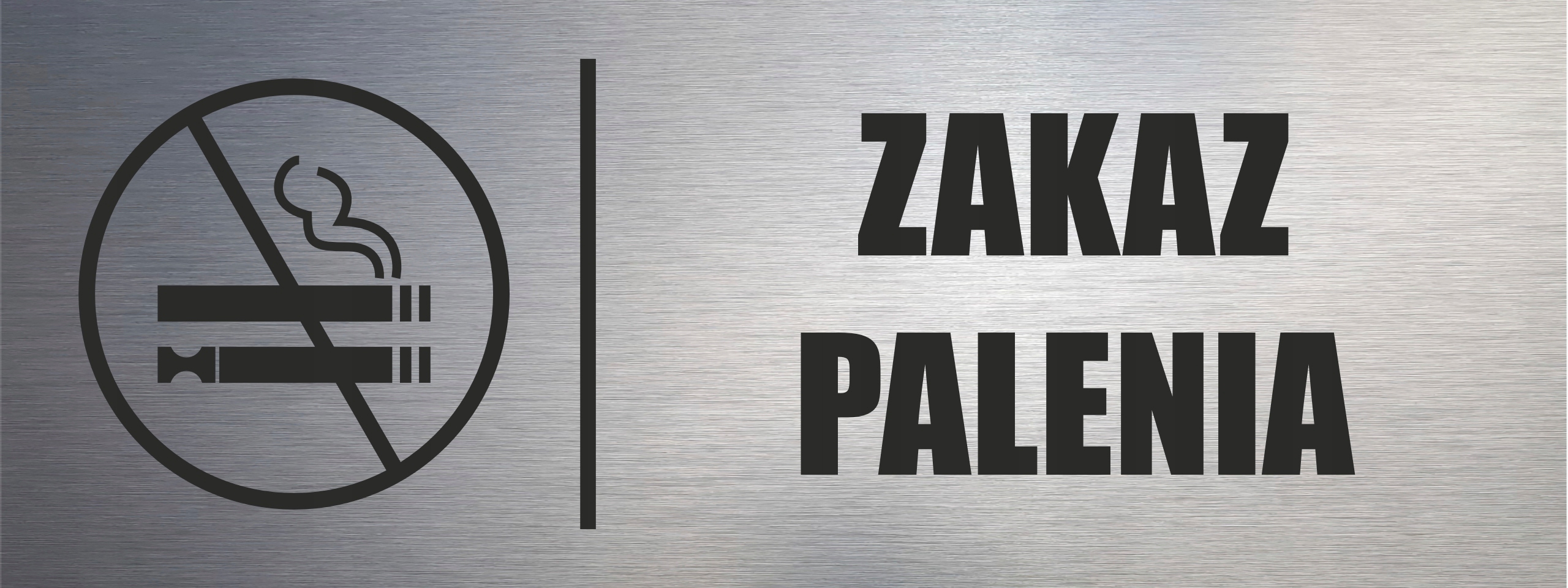 TABLICZKA ZAKAZ PALENIA PAPIEROSÓW I PAPIEROSÓW ELEKTRONICZNYCH aluminium