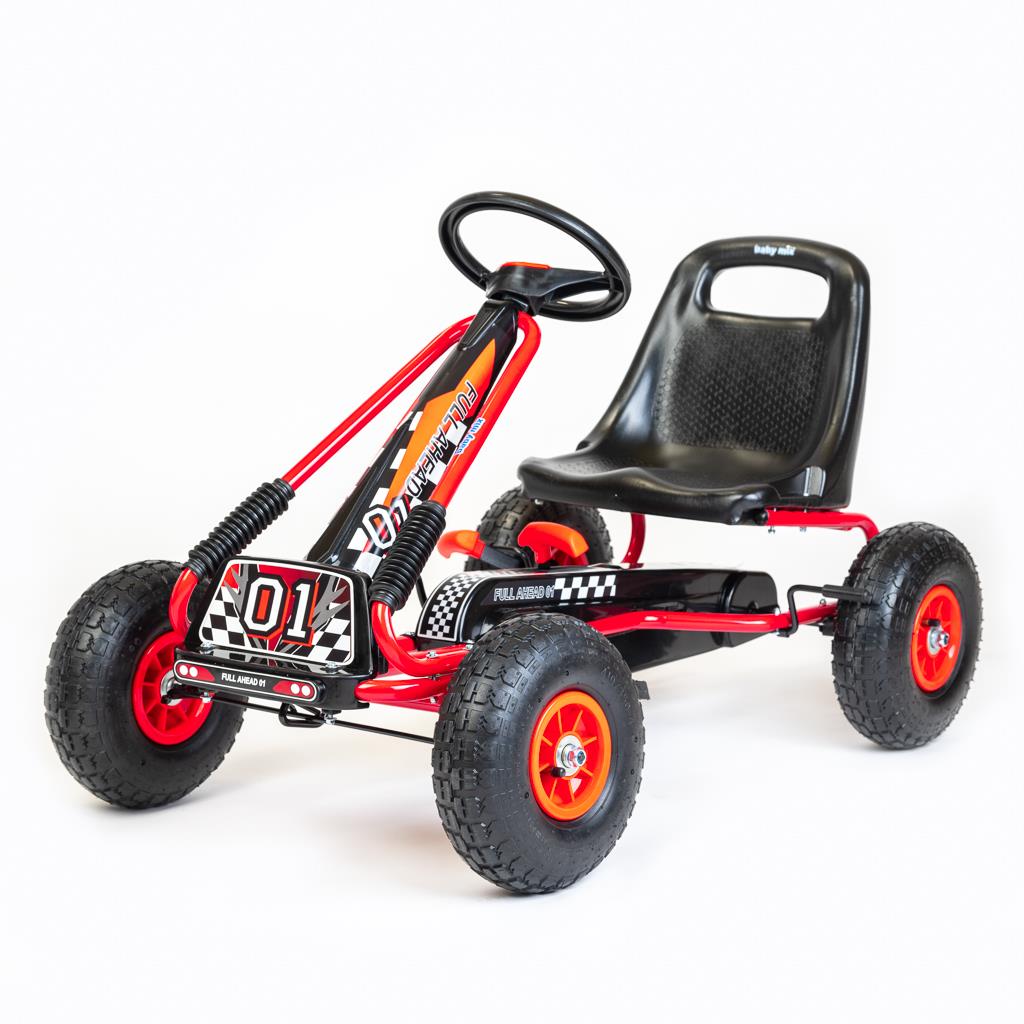 Gokart na pedały Baby Mix Razor Pompowane Koła Wolne Koło Hamulec 3-8 lat