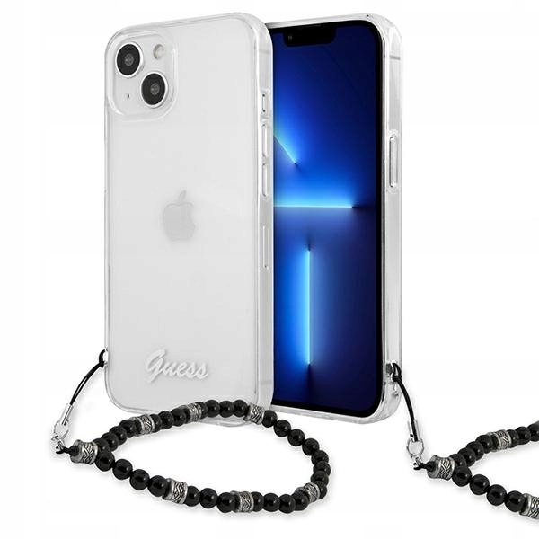 Originální Pouzdro Guess pro iPhone GUHCP13MKPSBK 13 6,1" transparentní hardcase