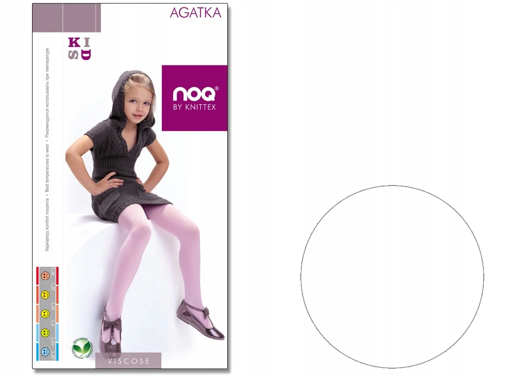 

Rajstopy dziecięce z wiskozy Agatka 140-146 Bianco