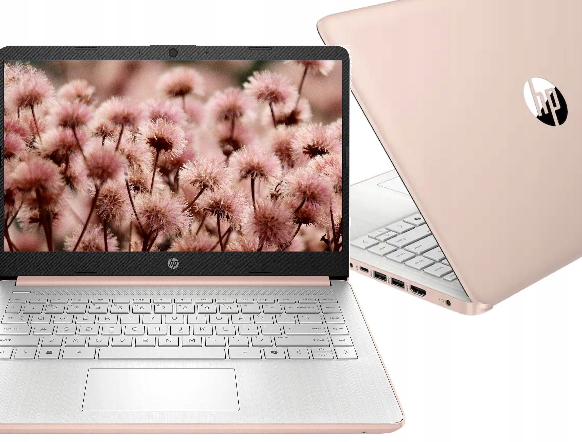 Limitowany Wydajny Laptop Hp 14 N150 4G 256G Różowy Rose Gold W11