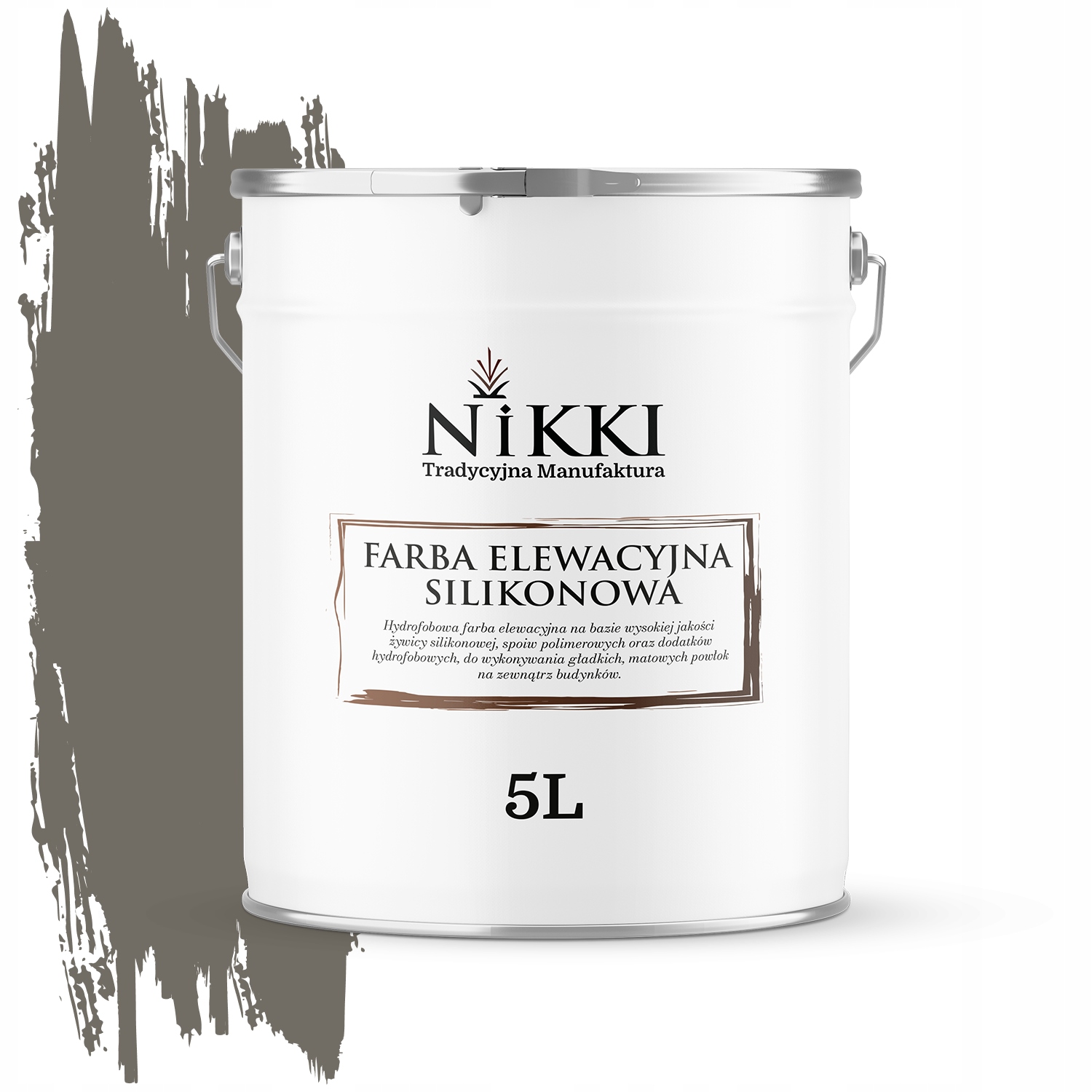 Fasádna farba na omietku 5L Vonkajšia šedá teplá Rôzne farby