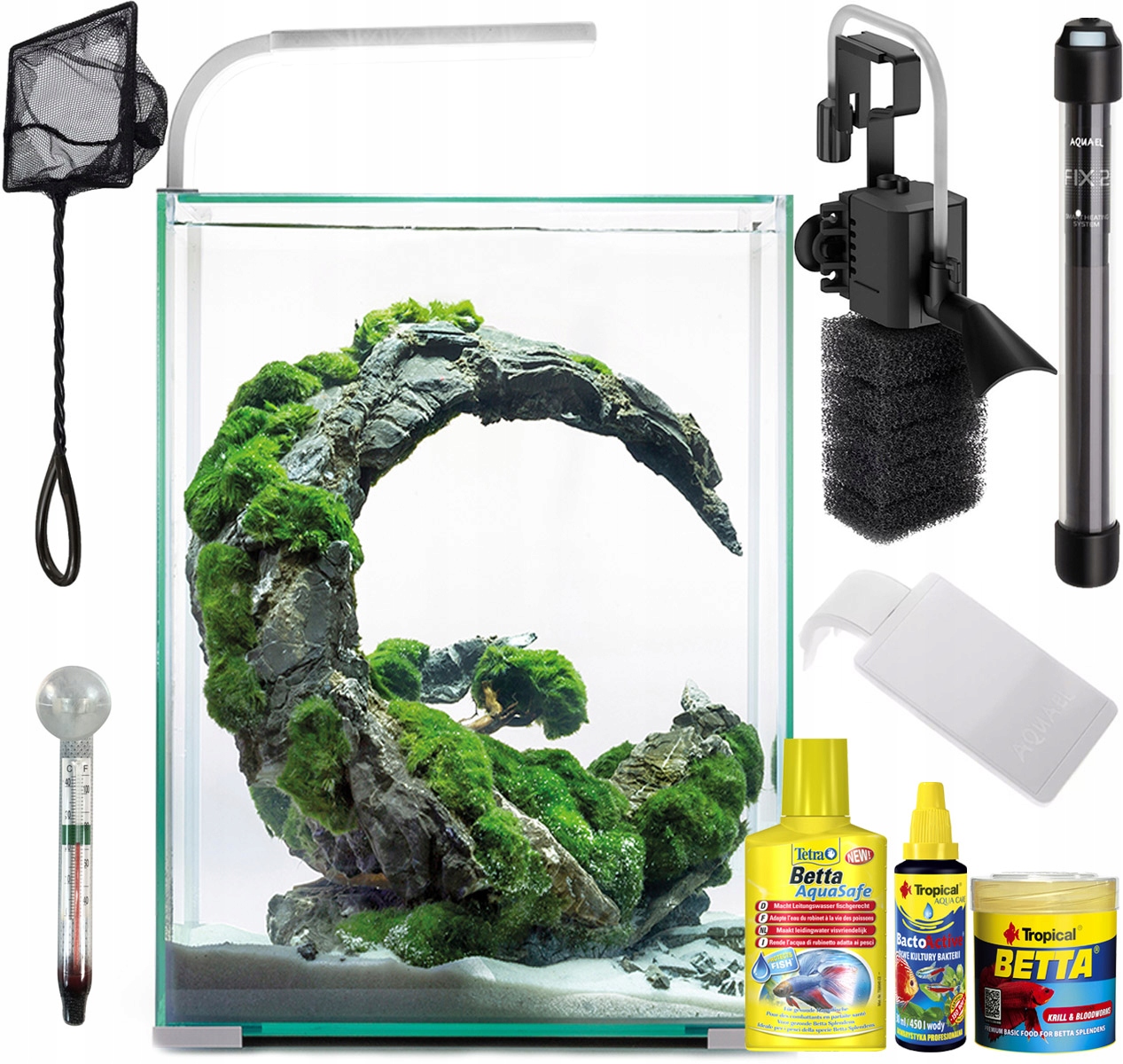 Shrimp Set Day & Night 30 Biały Wyposażenie Zestaw Dla Bojownika