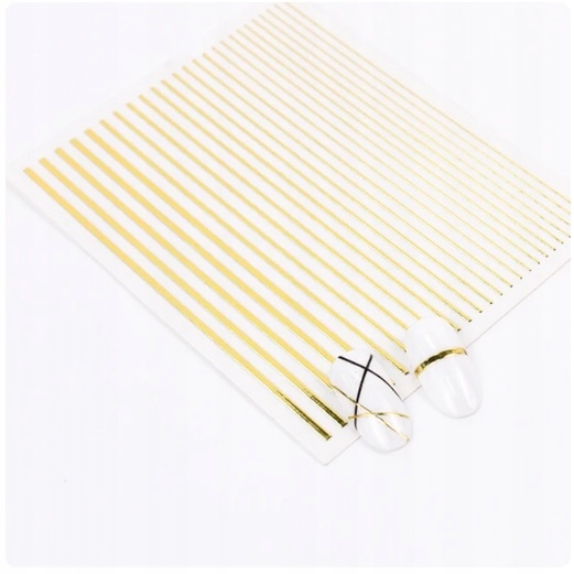 NAKLEJKI NA PAZNOKCIE SAMOPRZYLEPNE 3D PASKI