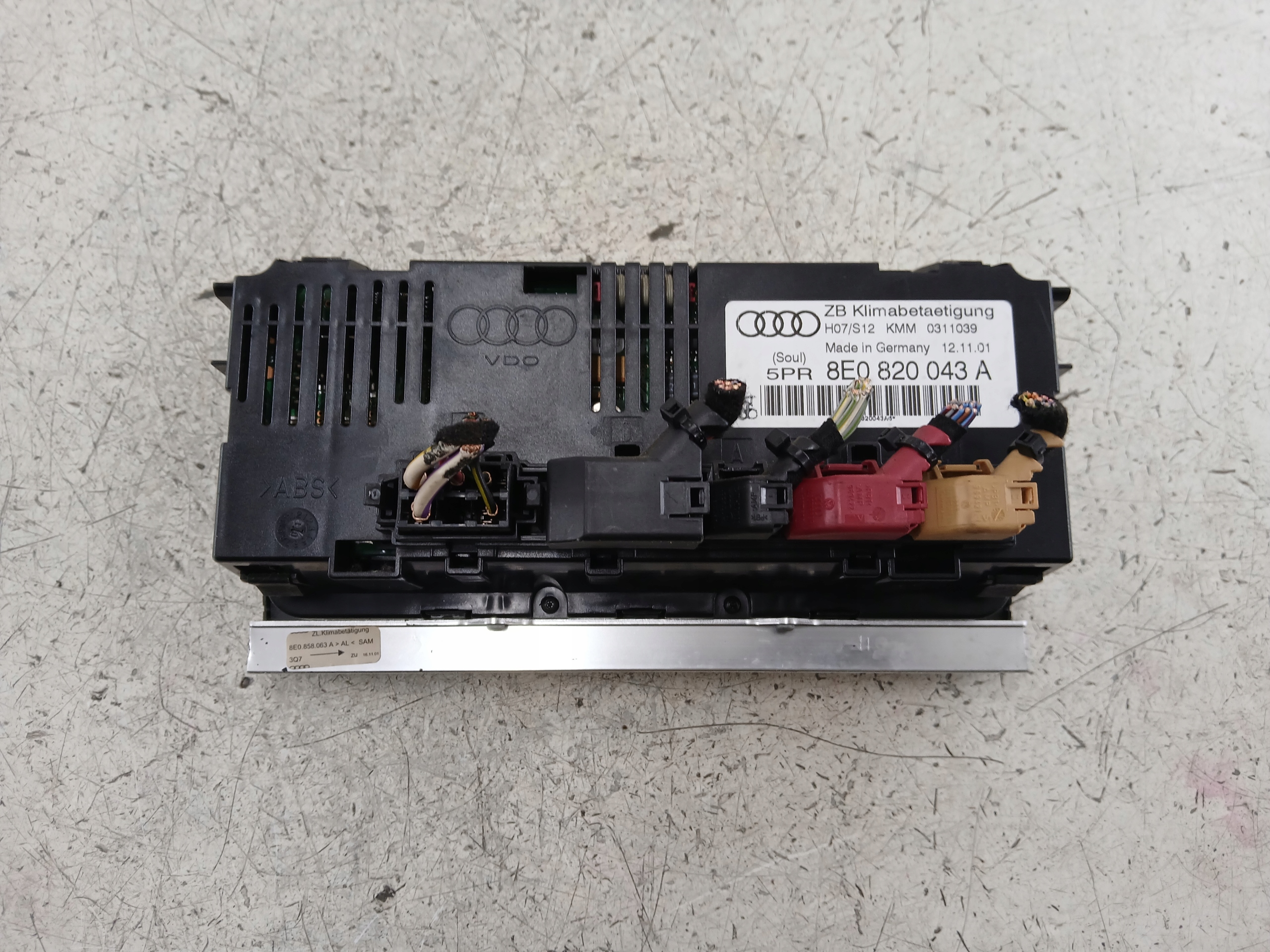 AUDI A4 B6 COMANDI CLIMA BOCCHETTE 8E0820043A