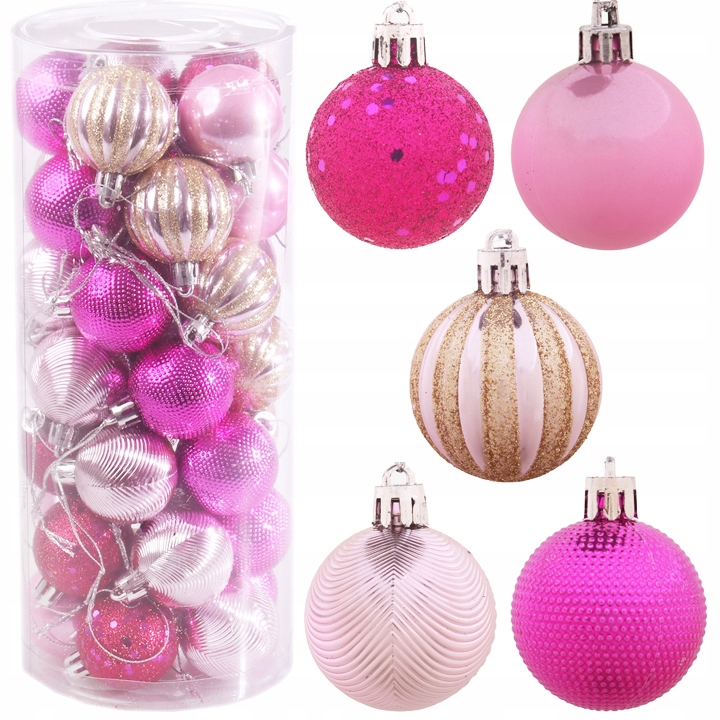 

Bombki Zawieszki Ozdoby Choinkowe Kule Zestaw MIX