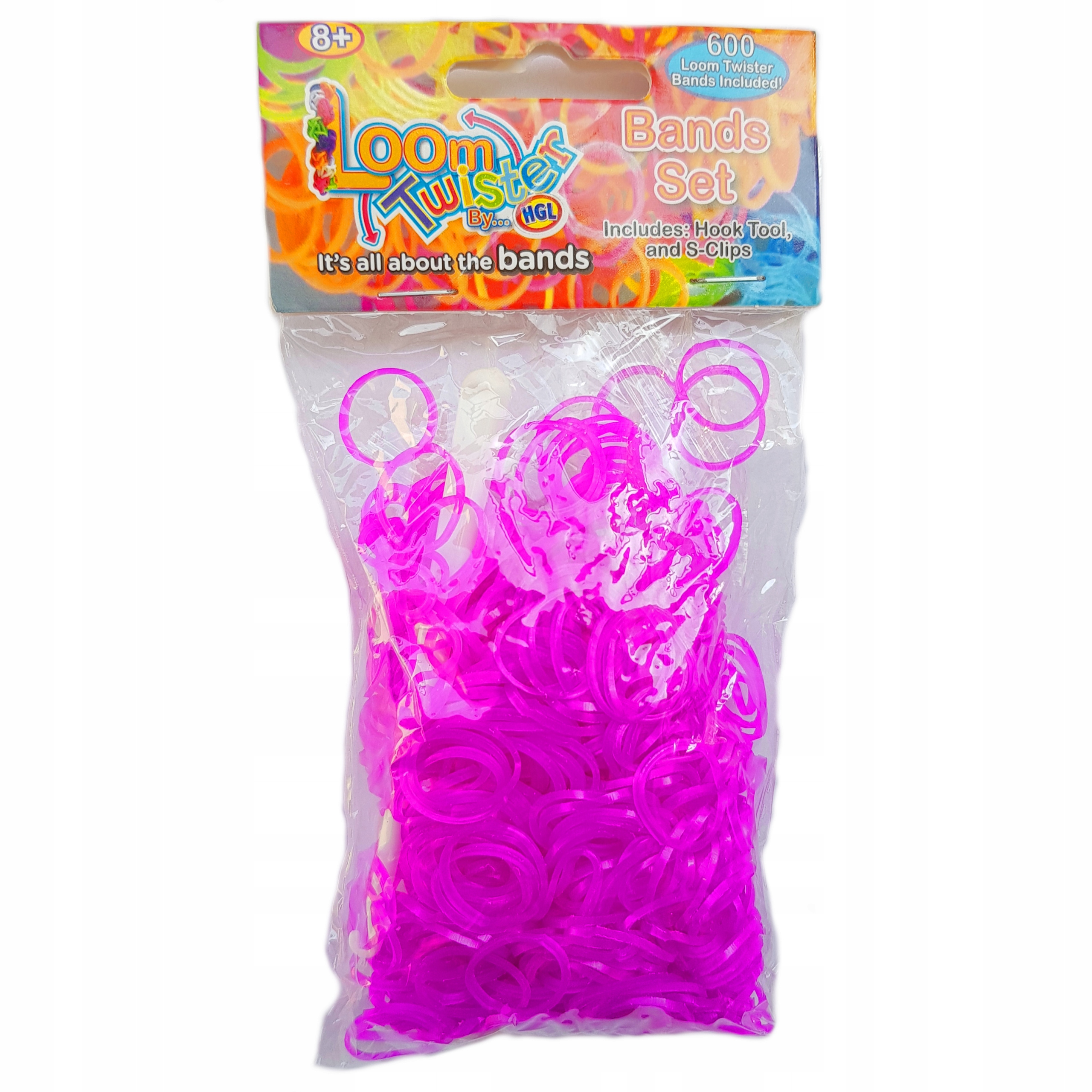 

Loom Bands Gumki Do Bransoletek 600 Szt Fioletowe