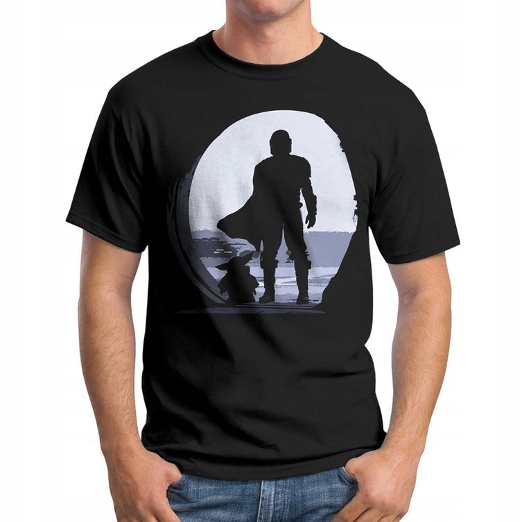 

Koszulka T-Shirt Mandalorian Yoda Cave L