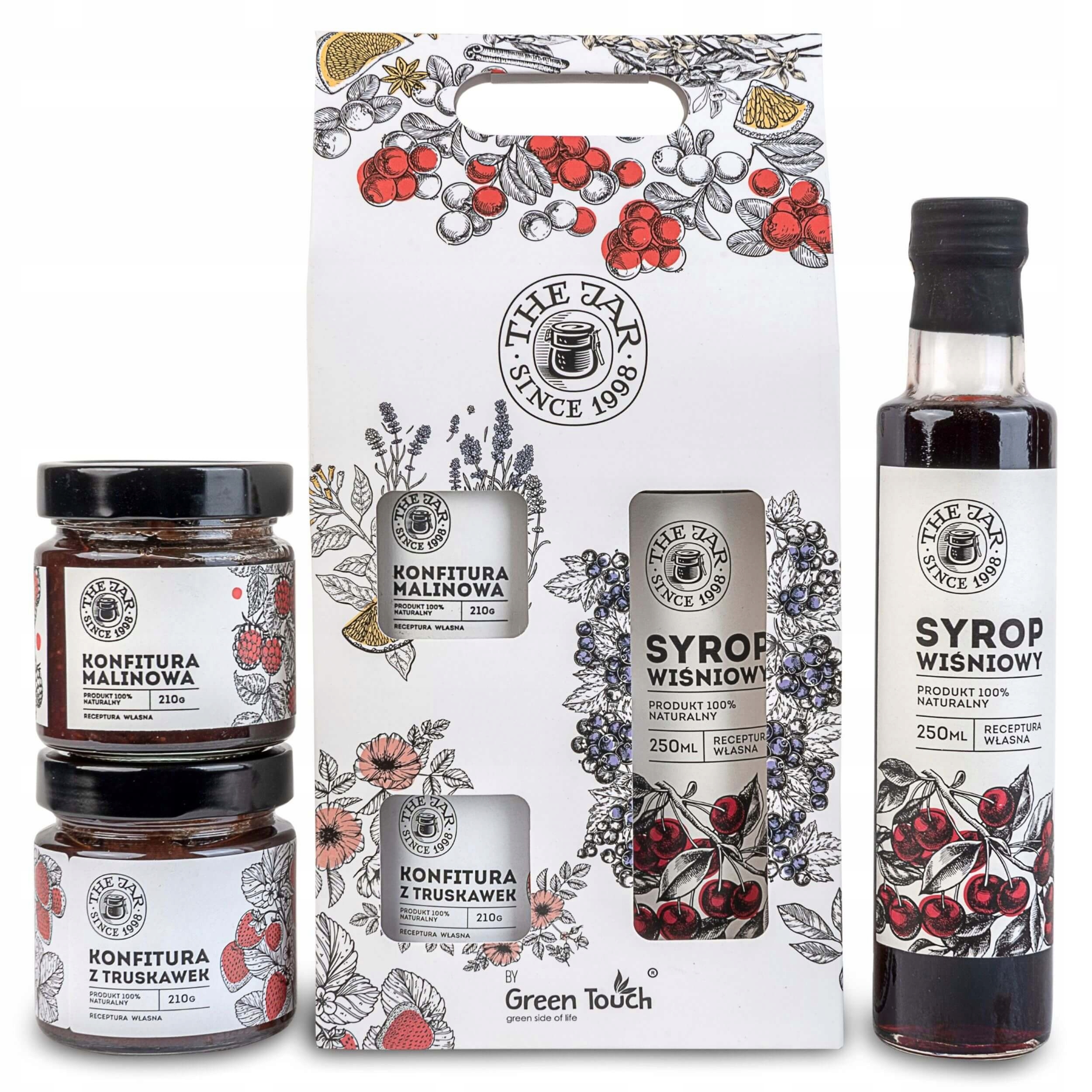 Levně Dárková sada Polské Chutě zavařeniny dárek višeň malina jahoda