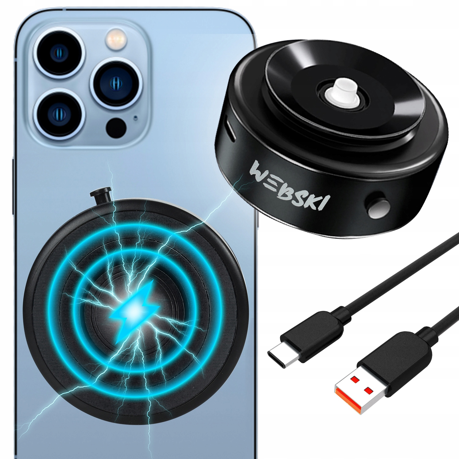 Přísavka Pro Telefon Indukční Nabíječka Indukční Držák