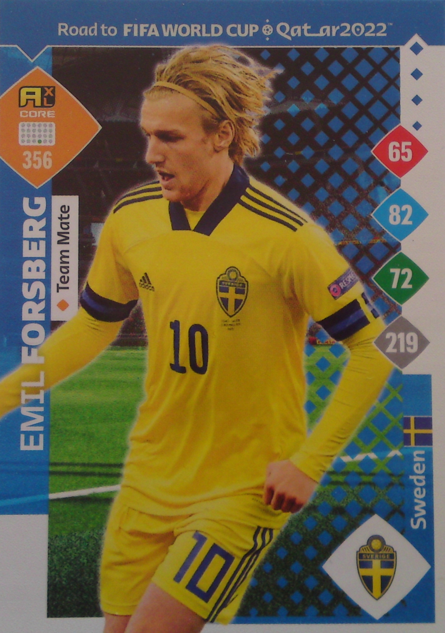 Panini Road Fifa World Qatar 2022 Team Mate Emil Forsberg 356