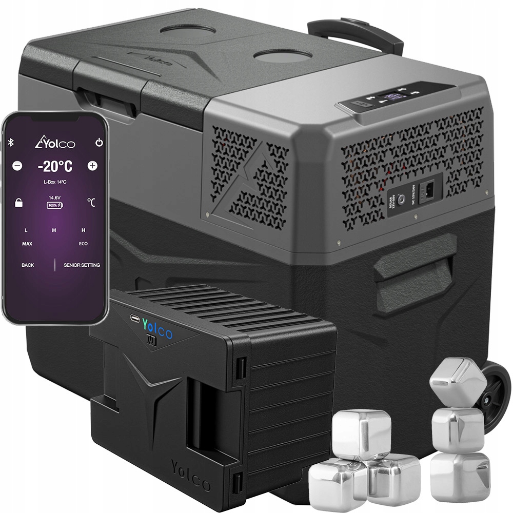 Lodówka Turystyczna Samochodowa Kompresorowa BCX40 Do Domku Kampera+bateria