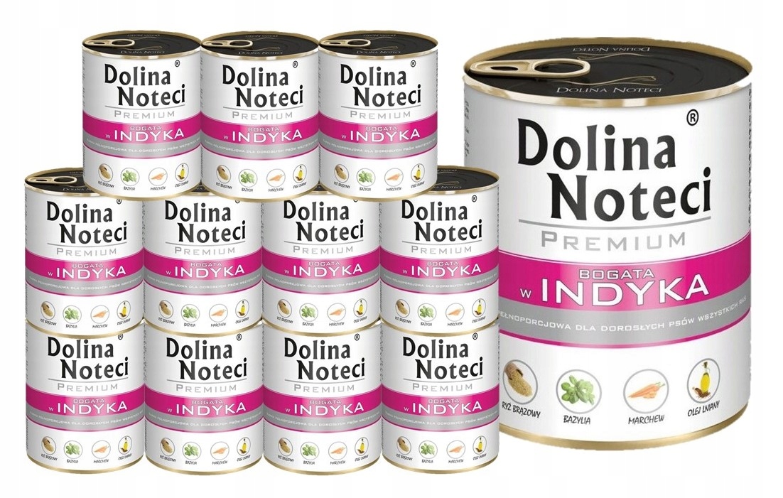 Levně Dolina Noteci Premium vlhké krmivo pro psy bohaté na krůtu 12 x 800 g konzerva