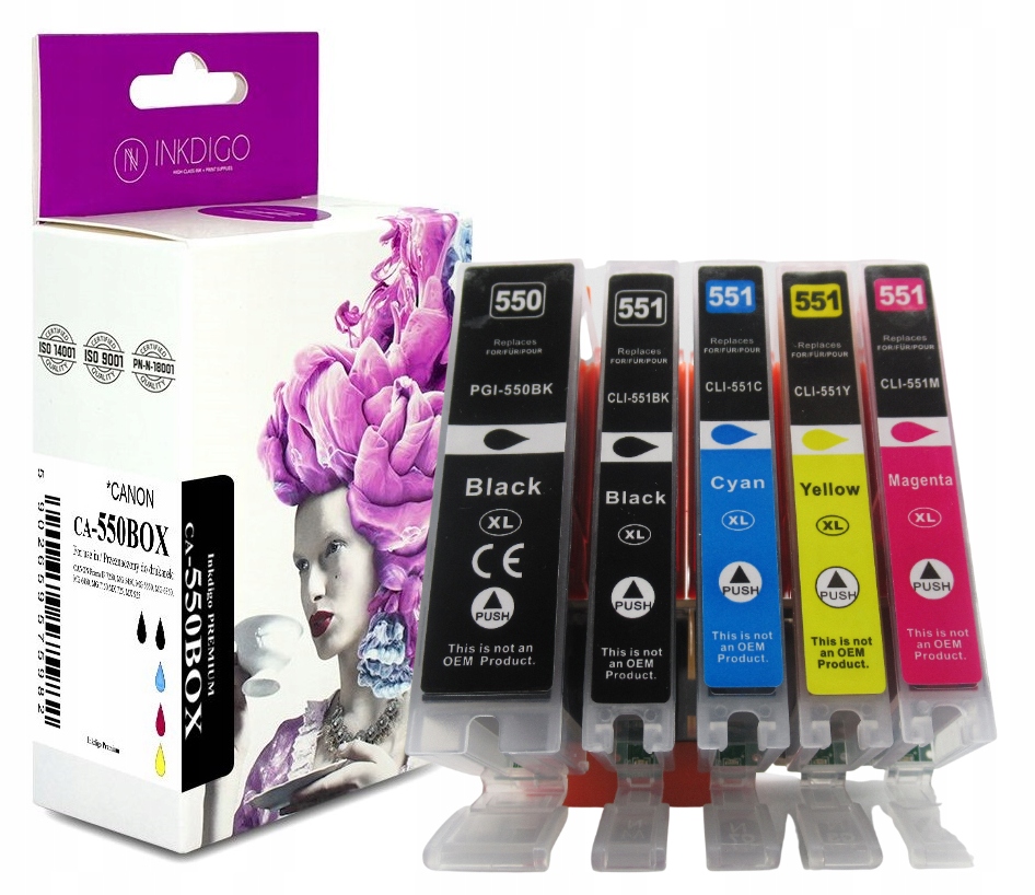 

5x Tusz PGI-550 CLI-551 do drukarki Canon iP7200