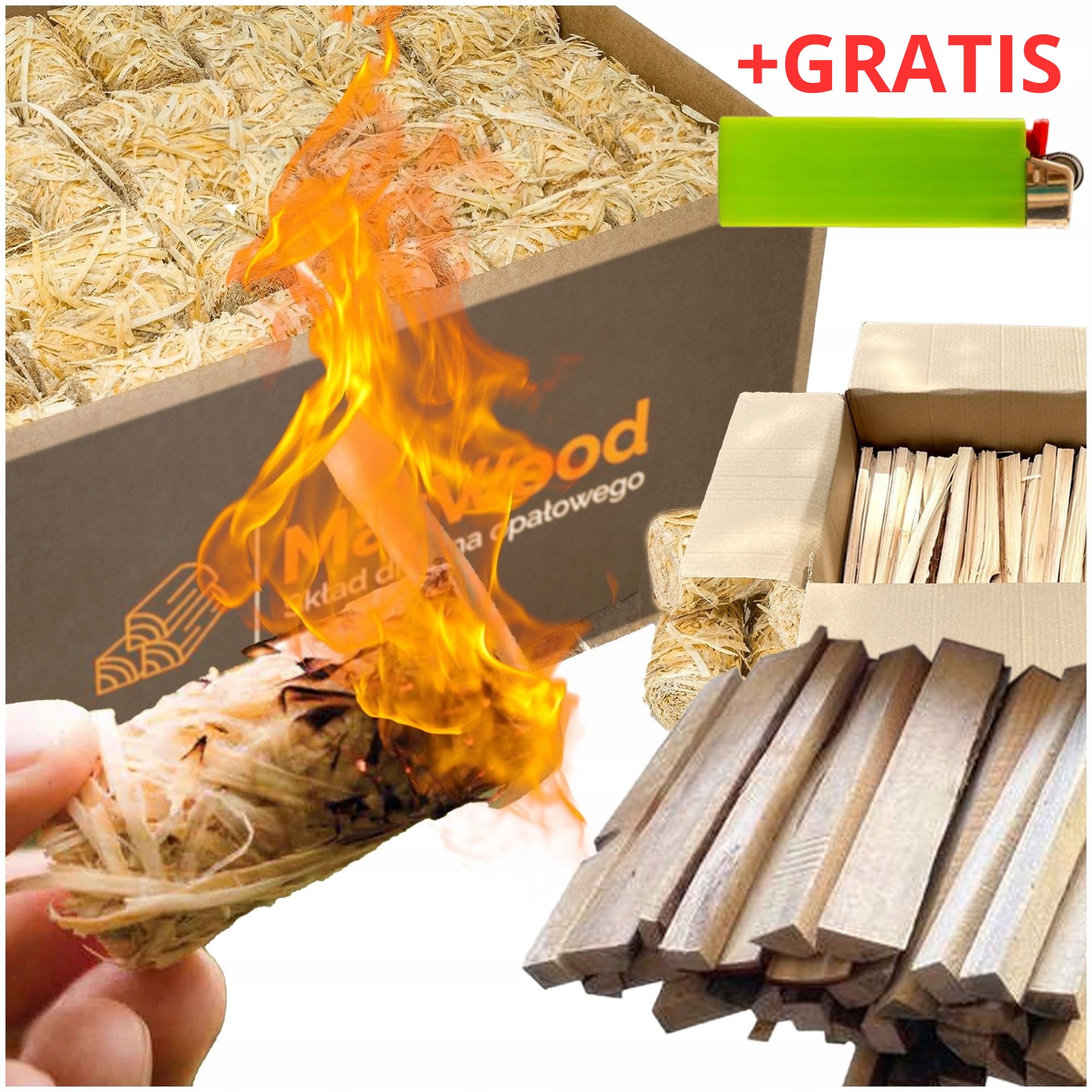Podpalovač Na Gril Ekologický Dřevo Dřevěná Vlna Dárek 8 Kg