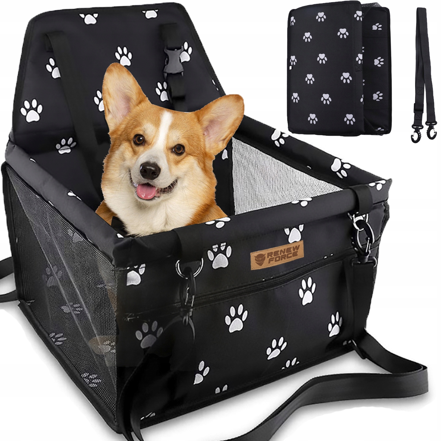 Levně Mg Car Transporter přepravní taška pro psy 40x42 cm, černá