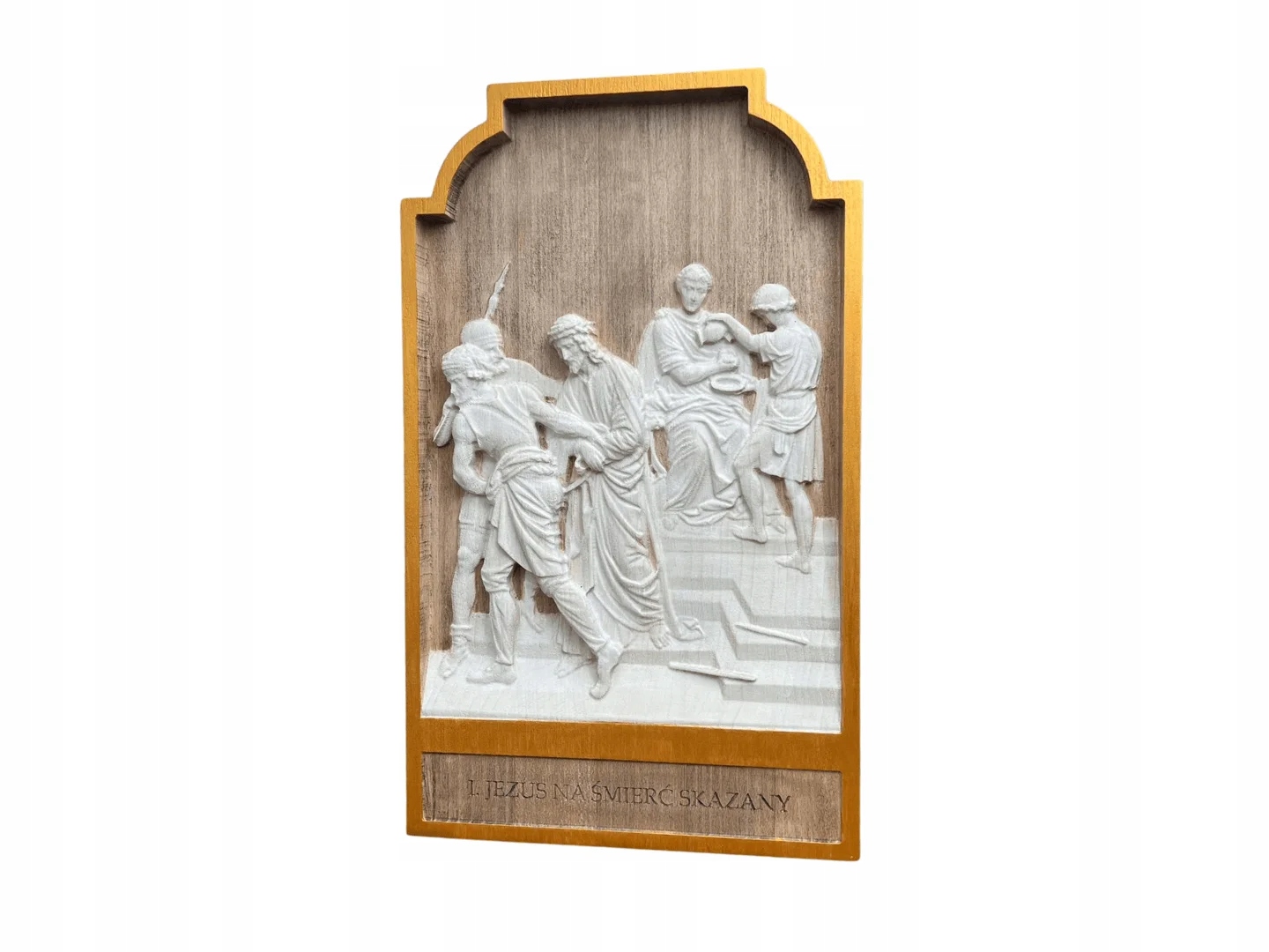 Křížová cesta 14 stanic II 50 cm, reliéf na zeď chrámu, kostel