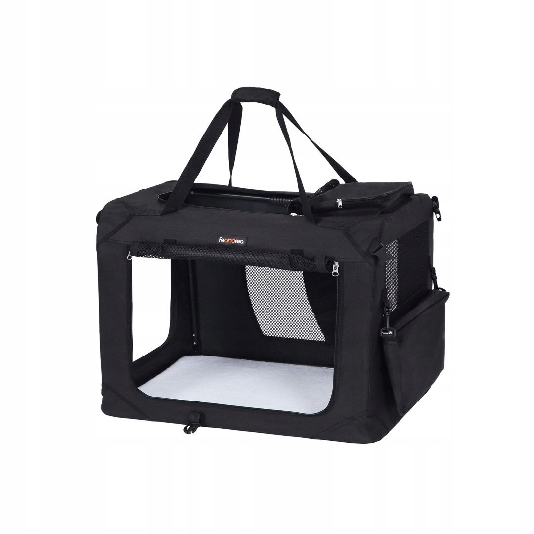 Přepravní taška Přepravka pro psa kočku M černá 60x42x42 cm do 11 kg ...