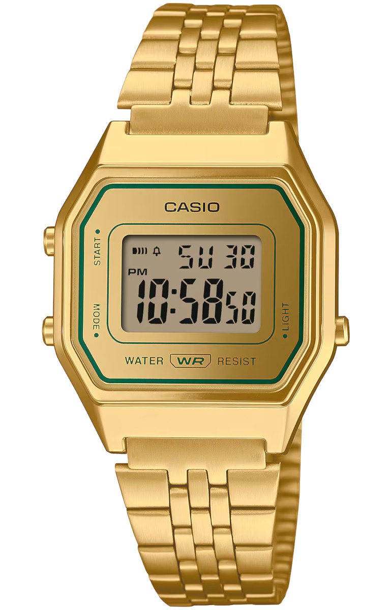 Dámské zlaté sportovní hodinky Casio Vintage LA680WEGV Retro Gwar.3+3L Zibi