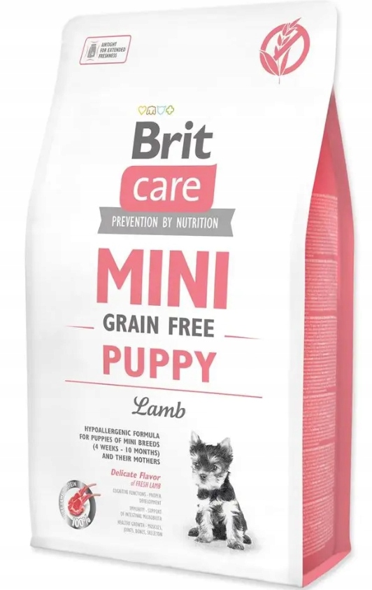 Brit Care Mini Grain Free Puppy Lamb Sucha Karma dla Psa Jagnięcina 2kg