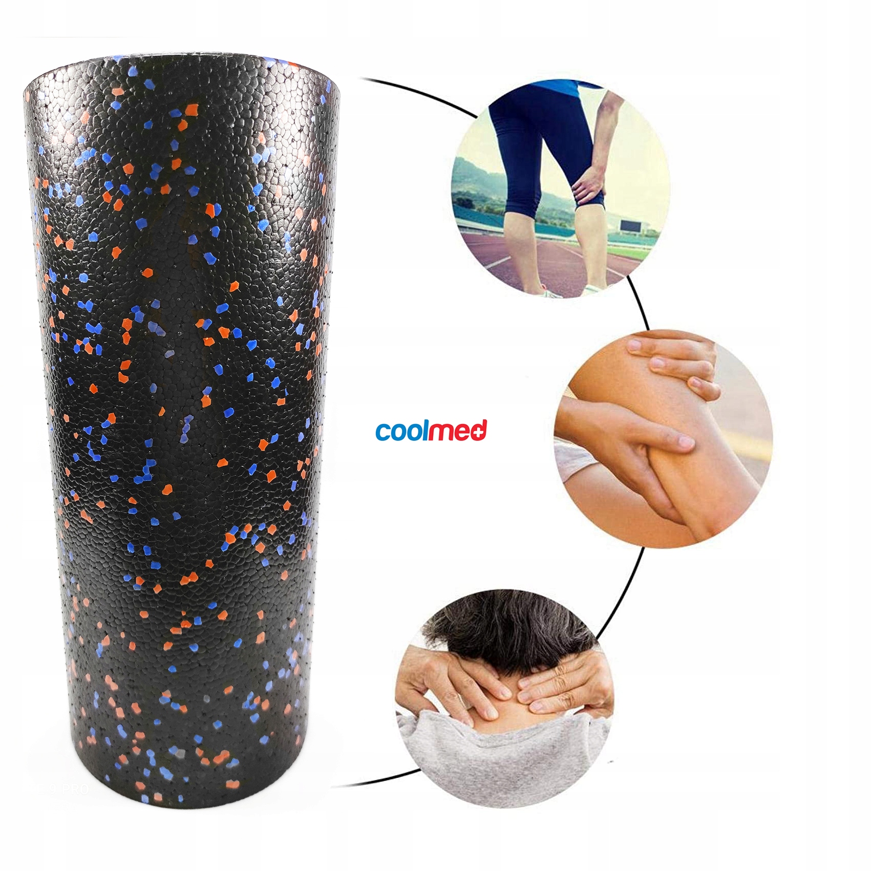 WAŁEK DO MASAŻU ROLLER PIANKOWY GŁADKI LEKKI EPP MASAŻ MIĘŚNI JOGA CROSSFIT Materiał dominujący pianka