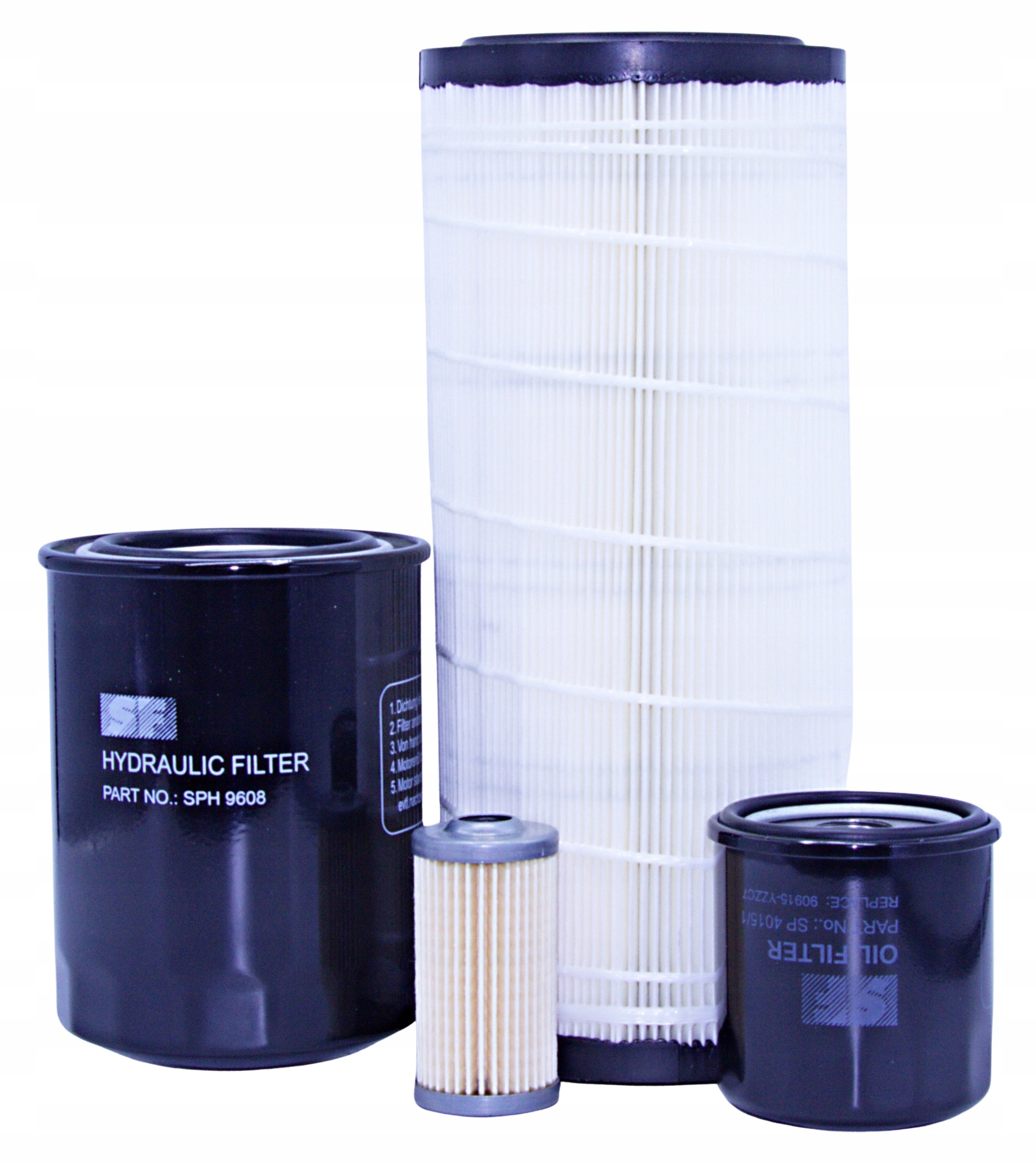 Filtry Iseki TH4290 Fh – vzduch, olej, palivo, hydraulické – sada.