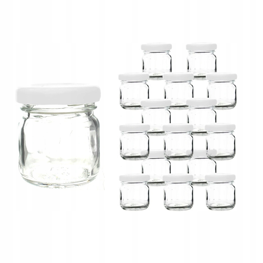 

Słoik 40ml x100 słoiczki szklane zakrętki miód Z50