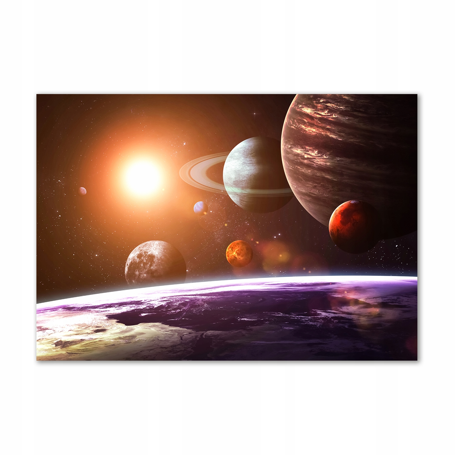 

Foto obraz szkło akryl Układ słoneczny 100x70cm