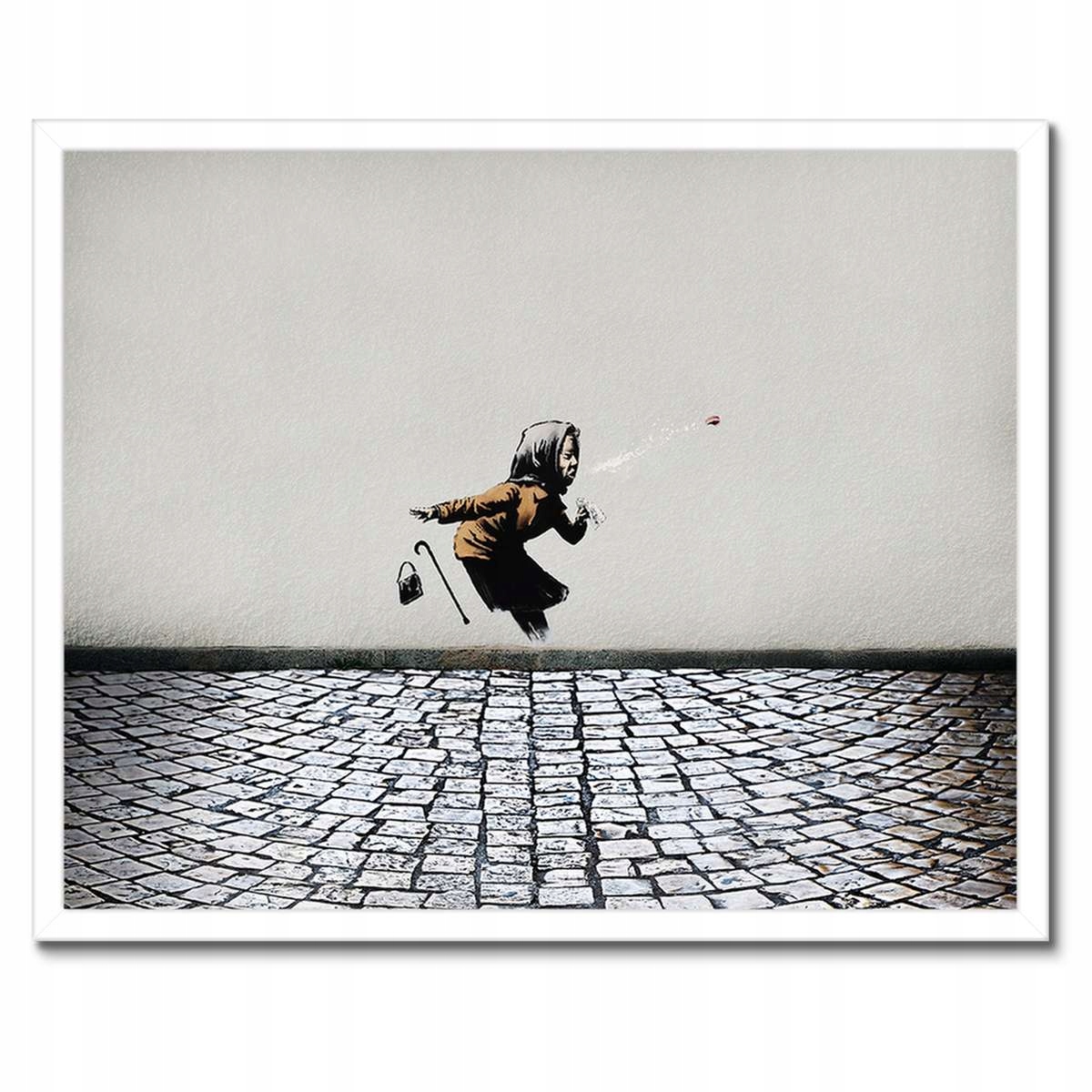 Plakáty v rámu 50x40 Banksy Babička Achoo Kicha