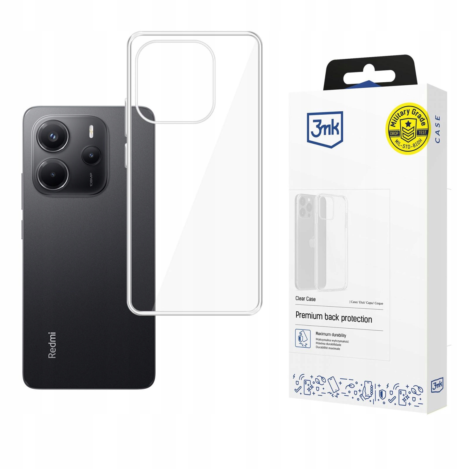 Redmi Note 14 4G 3MK Clear Case