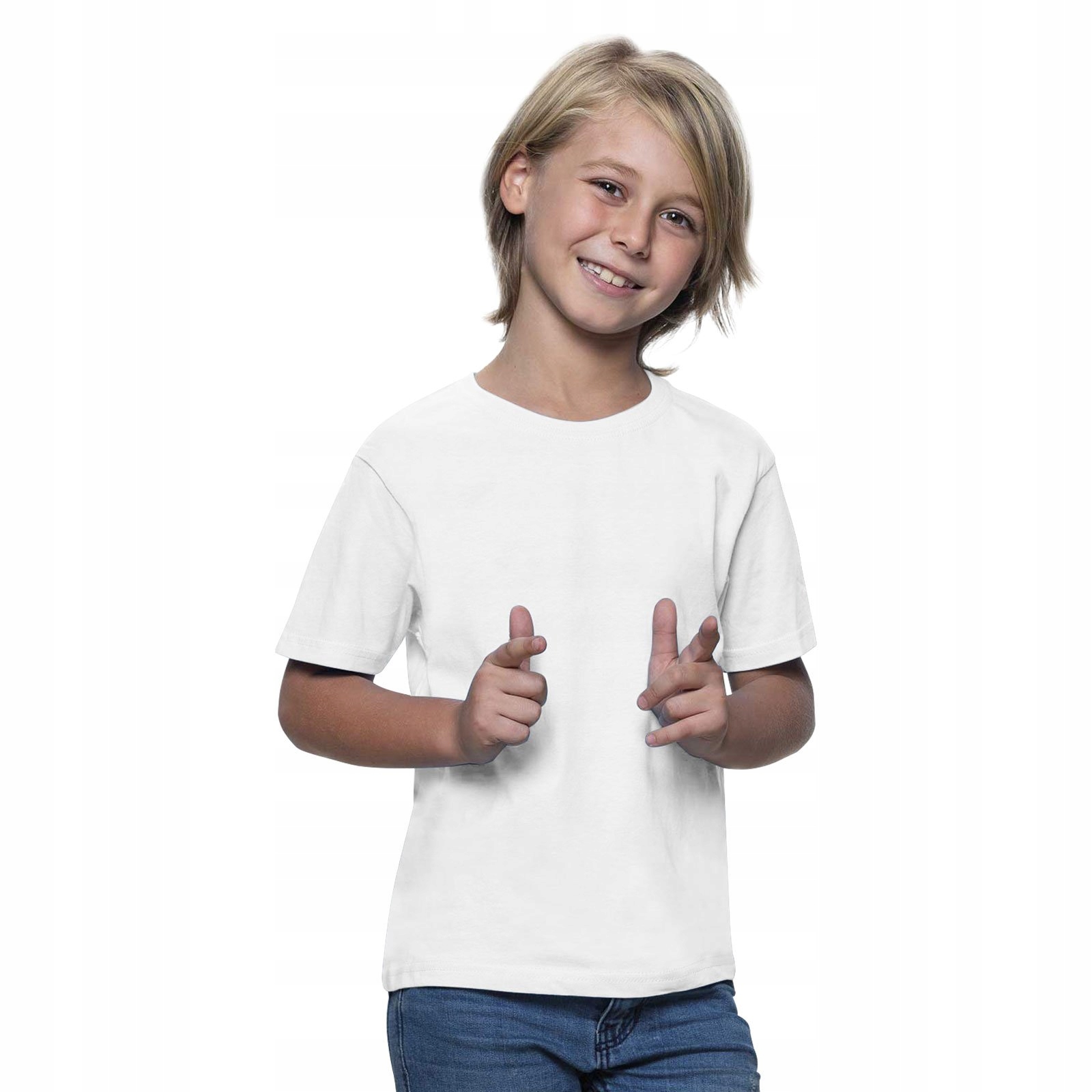 

Dziecięca koszulka T-shirt Jhk Klasyk biały 146