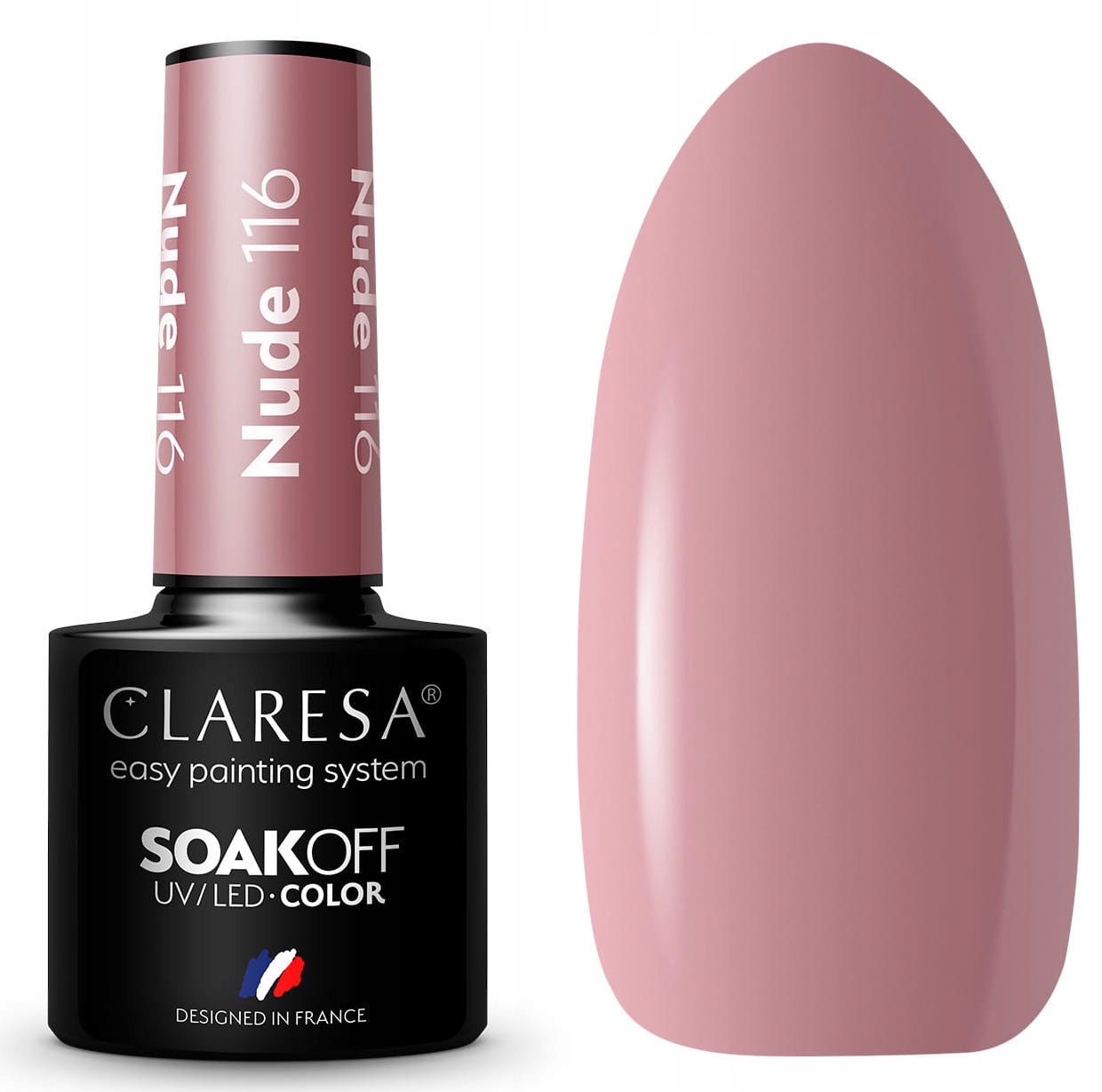 

Claresa Lakier Hybrydowy Nude 116 -5G