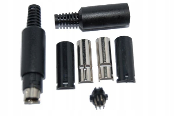 Wtyk mini din 7 pinowy na przewód