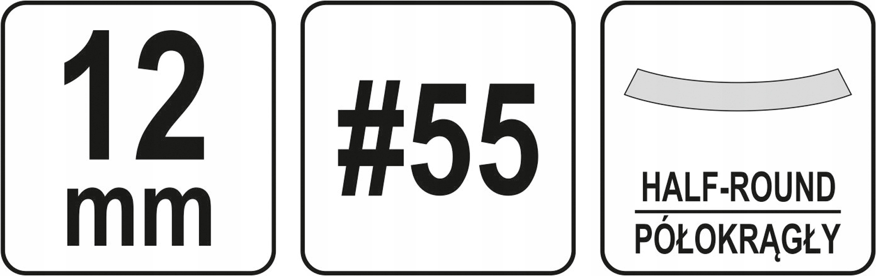 PÓŁOKRĄGŁE DŁUTO DO DREWNA 12MM Zastosowanie do drewna