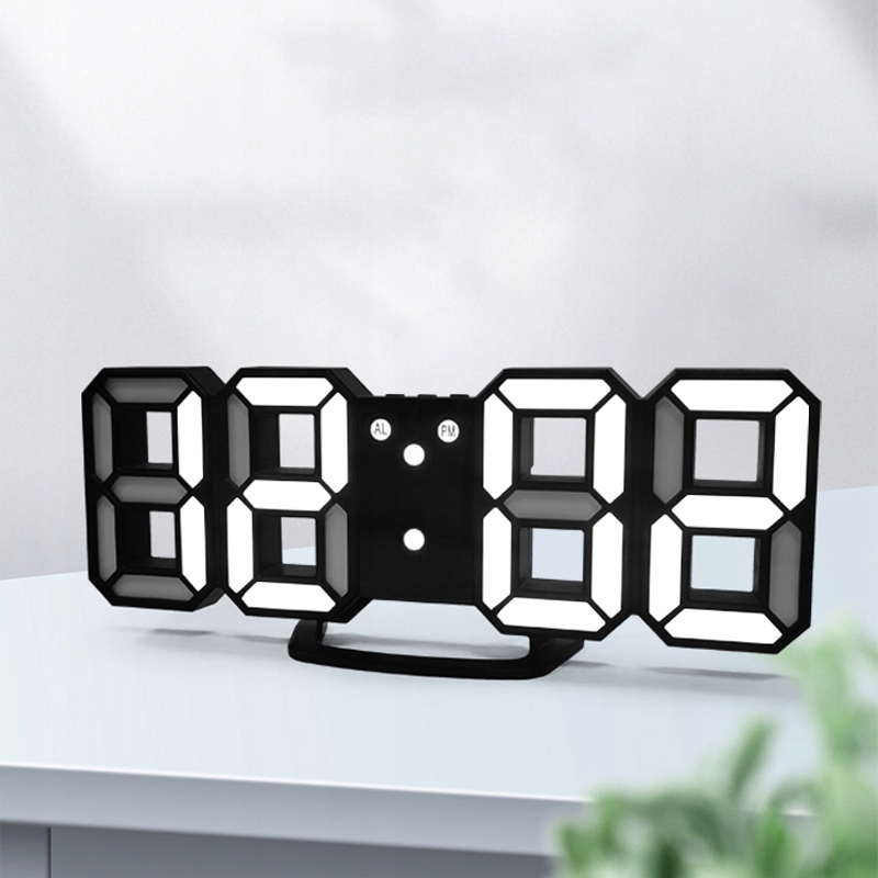 ZEGAR ELEKTRONICZNY LED BUDZIK TERMOMETR ALARM DATA Tarcza cyfrowa