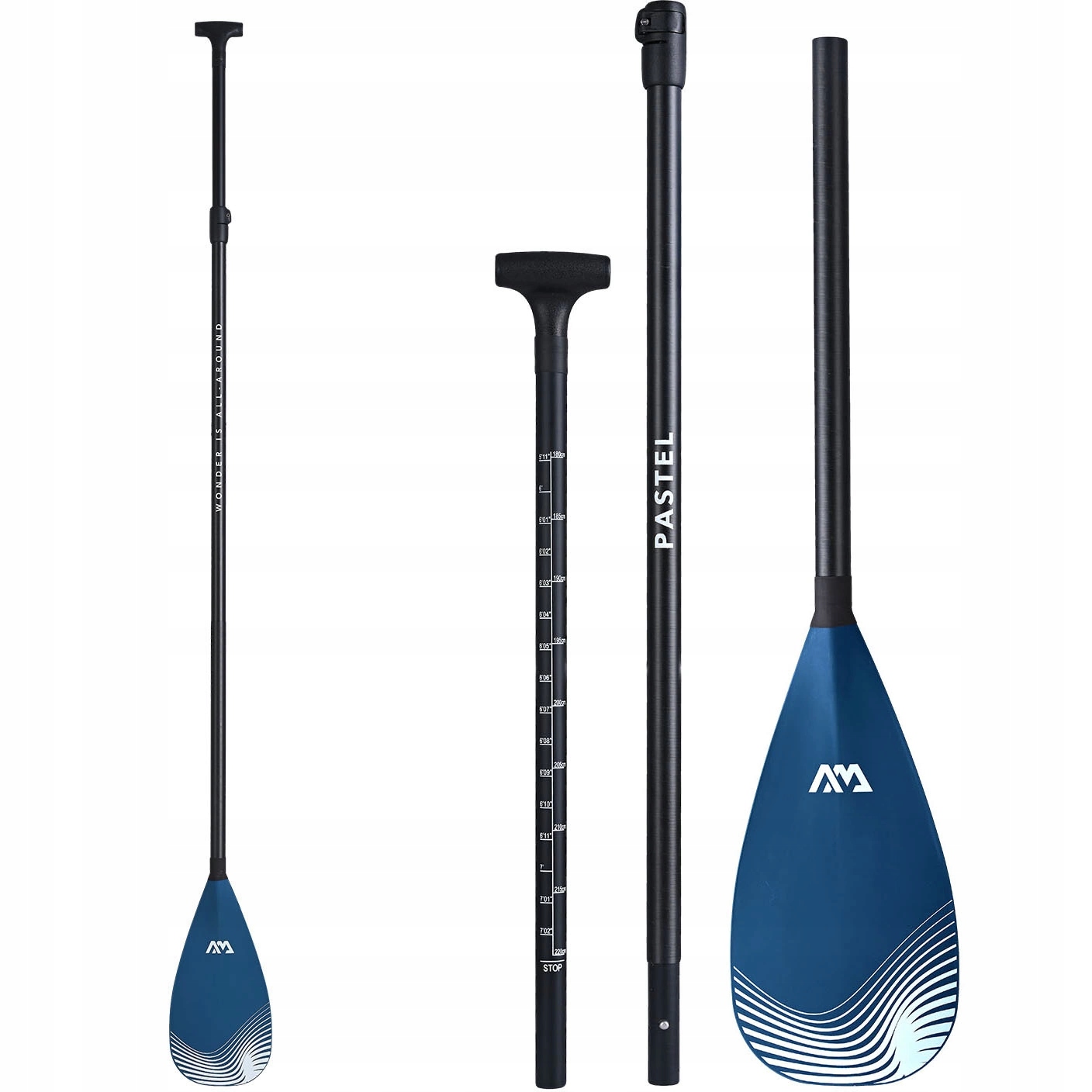 Wiosło 3-częściowe do deski Sup Aqua Marina pastel Carbon Włókno Szklane