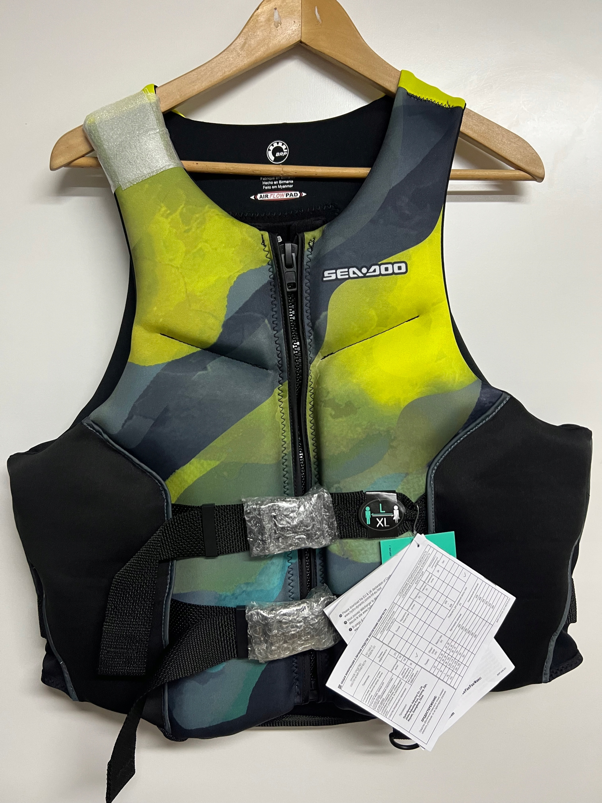 Kapok neopren kamizelka Sea-Doo Airflow Yellow L