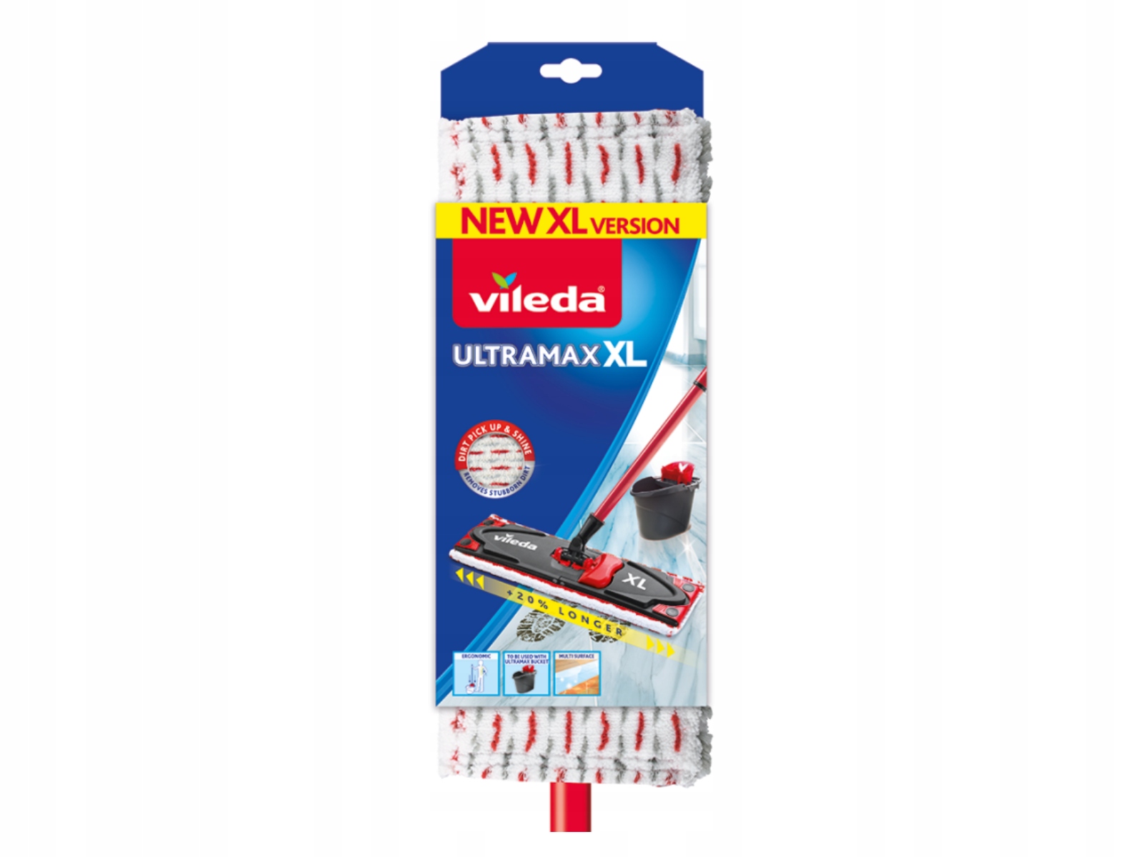 Mop płaski ULTRAMAX XL Vileda Mop+Kij EAN (GTIN) 4023103212046