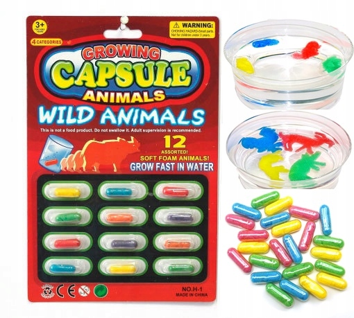 KAPSUŁKI DO WODY MAGIC ROSNĄCE ZWIERZĘTA