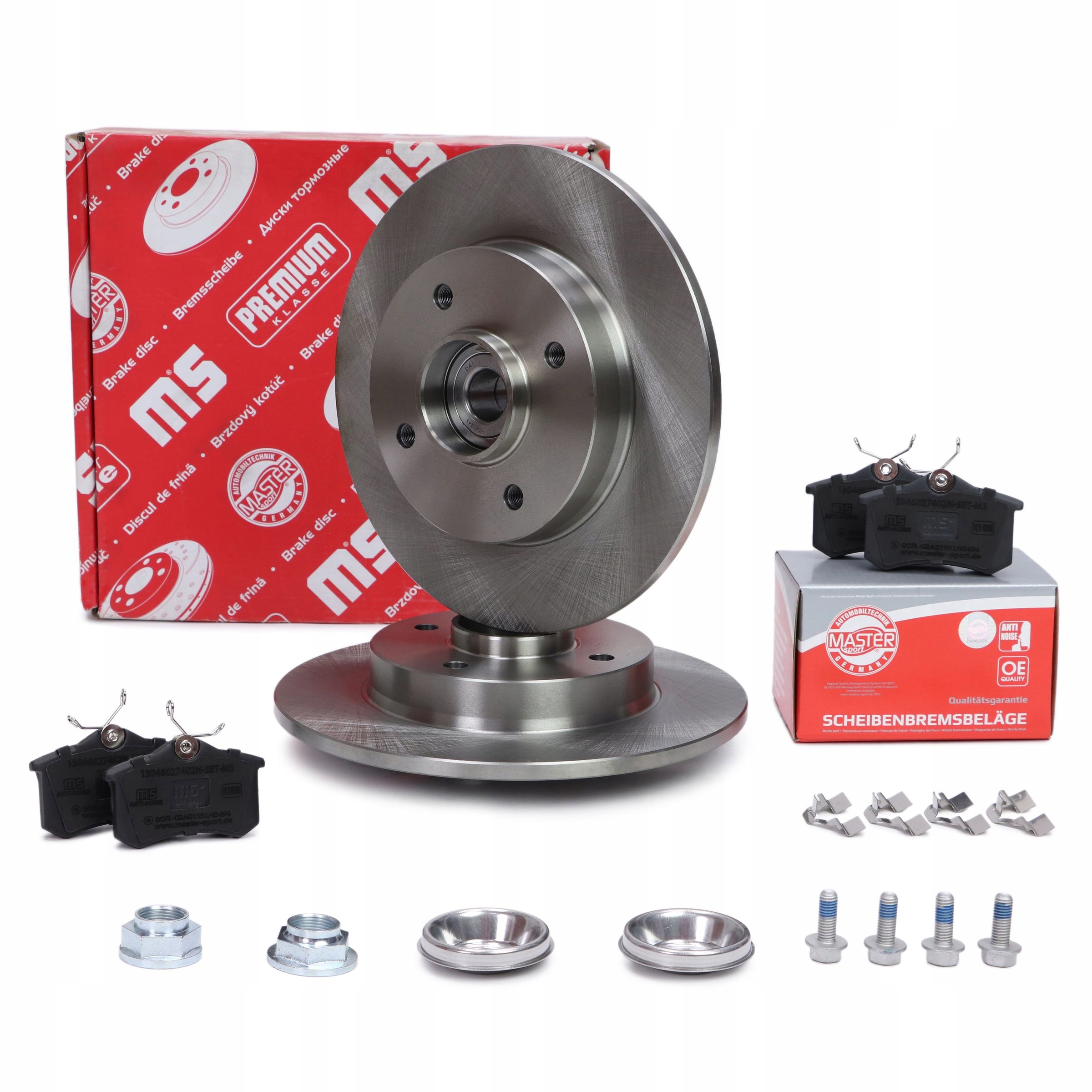 Kotouče Ložiska Zadní Brzdové Destičky Citroen C4 Peugeot 307 Master Sport