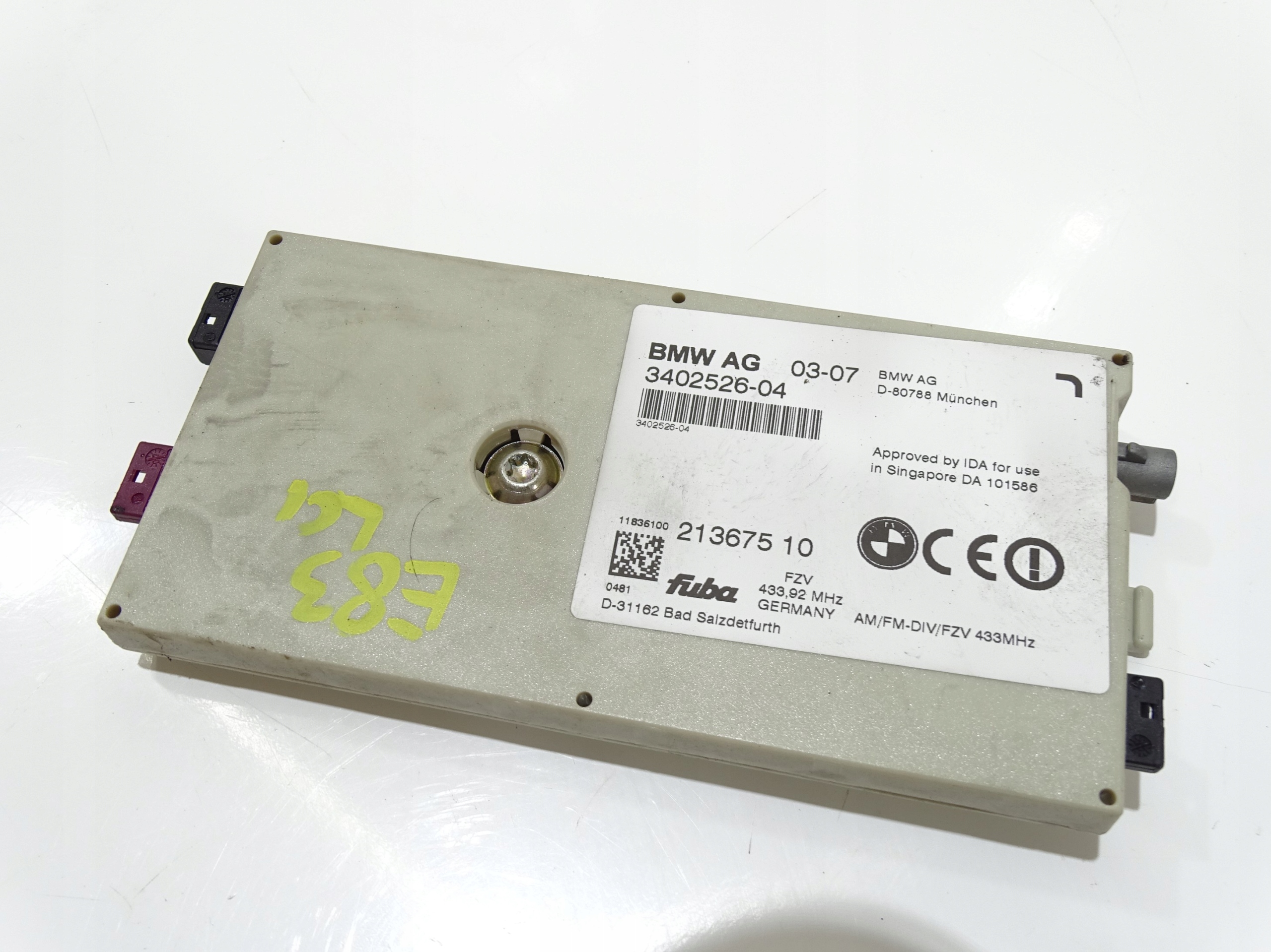 antenna amplifier BMW X3 E83 LIFT 3402526